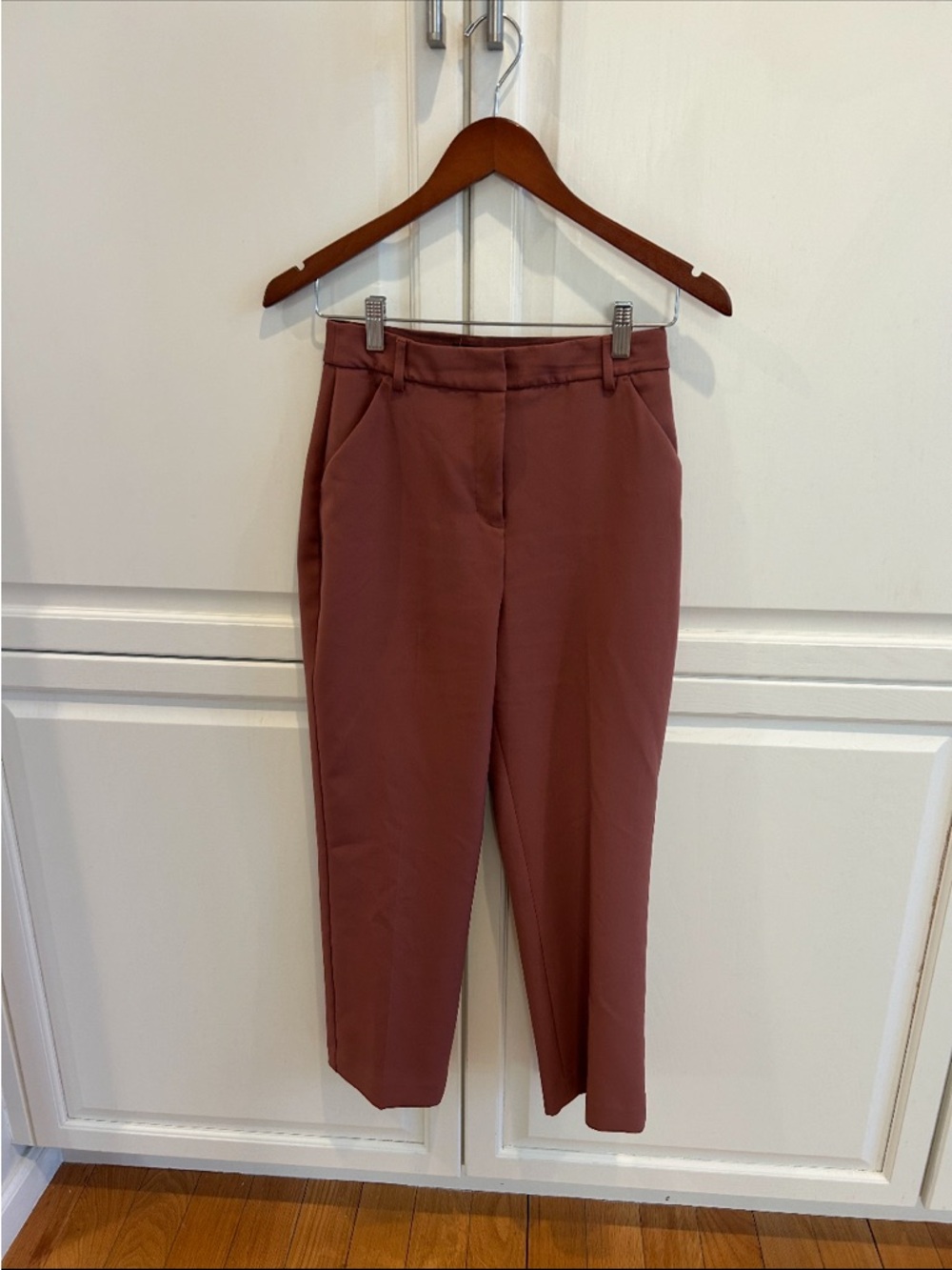 Express trousers ankle length straight leg super high rise size 2 regular
